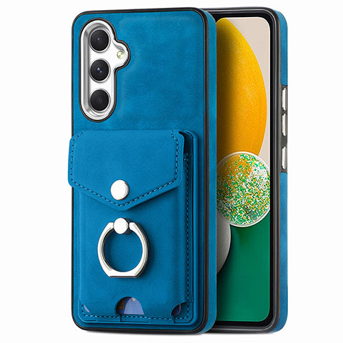 Funda Silicona Goma de Cuero Carcasa SD3 para Samsung Galaxy A04s Azul