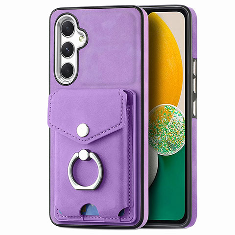 Funda Silicona Goma de Cuero Carcasa SD3 para Samsung Galaxy A04s Morado