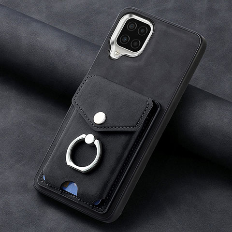 Funda Silicona Goma de Cuero Carcasa SD3 para Samsung Galaxy A12 5G Negro