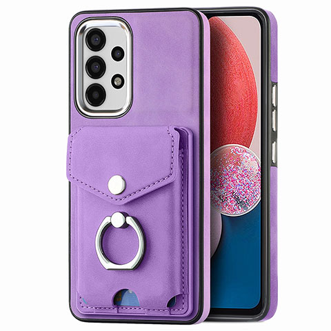 Funda Silicona Goma de Cuero Carcasa SD3 para Samsung Galaxy A13 4G Morado