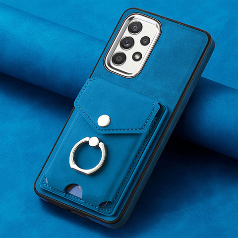 Funda Silicona Goma de Cuero Carcasa SD3 para Samsung Galaxy A23 5G Azul