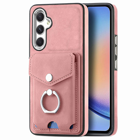 Funda Silicona Goma de Cuero Carcasa SD3 para Samsung Galaxy A34 5G Rosa