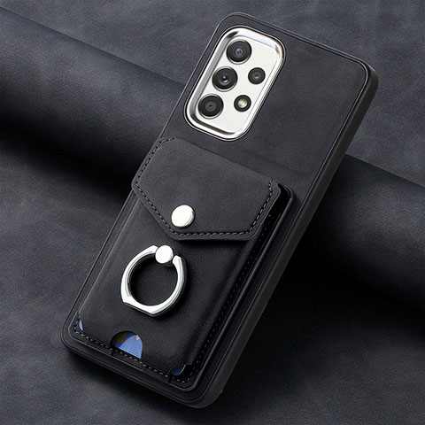 Funda Silicona Goma de Cuero Carcasa SD3 para Samsung Galaxy A52s 5G Negro