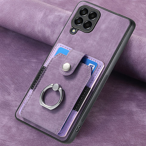 Funda Silicona Goma de Cuero Carcasa SD3 para Samsung Galaxy M33 5G Morado