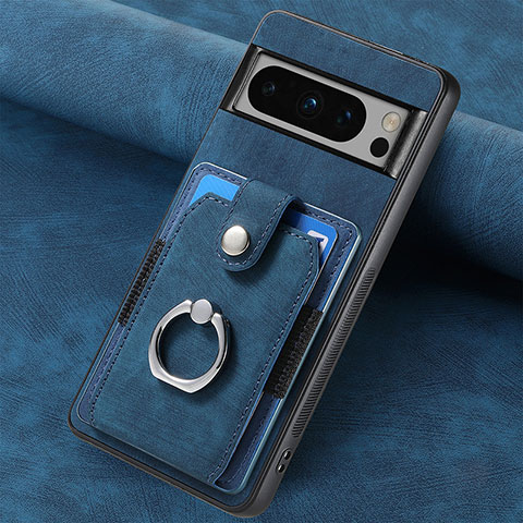 Funda Silicona Goma de Cuero Carcasa SD4 para Google Pixel 8 Pro 5G Azul