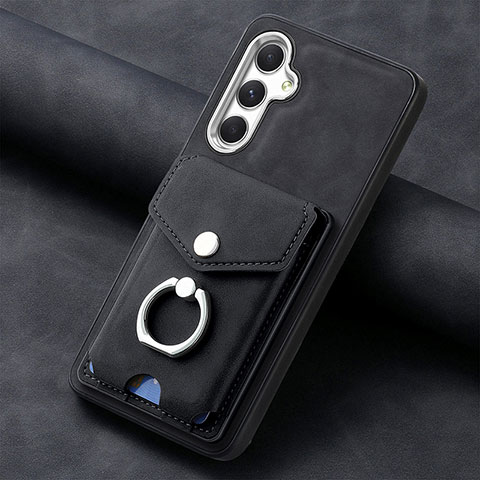 Funda Silicona Goma de Cuero Carcasa SD4 para Samsung Galaxy A04s Negro