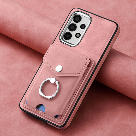 Funda Silicona Goma de Cuero Carcasa SD4 para Samsung Galaxy A13 4G Rosa