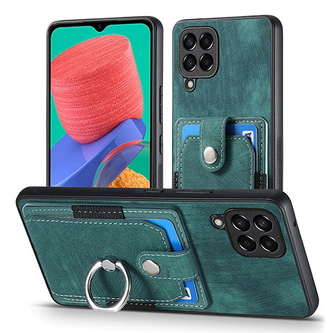 Funda Silicona Goma de Cuero Carcasa SD4 para Samsung Galaxy M33 5G Verde