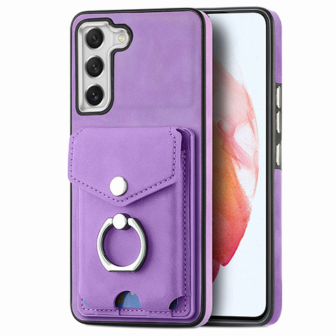 Funda Silicona Goma de Cuero Carcasa SD4 para Samsung Galaxy S21 FE 5G Morado