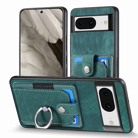 Funda Silicona Goma de Cuero Carcasa SD5 para Google Pixel 8 5G Verde