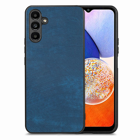 Funda Silicona Goma de Cuero Carcasa SD5 para Samsung Galaxy A14 4G Azul