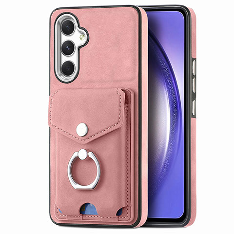 Funda Silicona Goma de Cuero Carcasa SD5 para Samsung Galaxy A54 5G Rosa