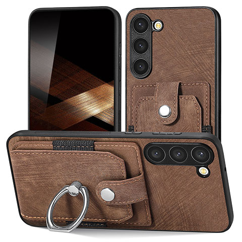 Funda Silicona Goma de Cuero Carcasa SD5 para Samsung Galaxy S24 5G Marron