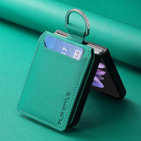 Funda Silicona Goma de Cuero Carcasa SD6 para Motorola Moto Razr 40 5G Verde