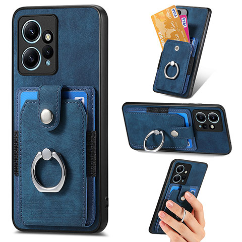 Funda Silicona Goma de Cuero Carcasa SD6 para Xiaomi Redmi Note 12 4G Azul