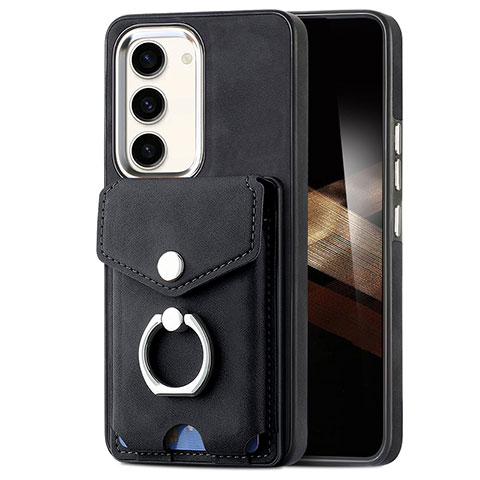 Funda Silicona Goma de Cuero Carcasa SD7 para Samsung Galaxy S24 Plus 5G Negro