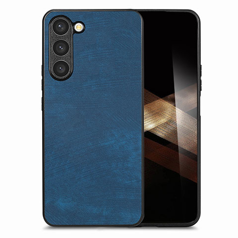 Funda Silicona Goma de Cuero Carcasa SD8 para Samsung Galaxy S24 Plus 5G Azul