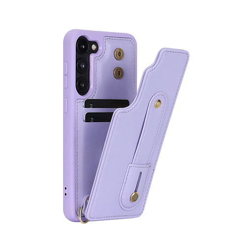 Funda Silicona Goma de Cuero Carcasa SY1 para Samsung Galaxy S24 5G Morado