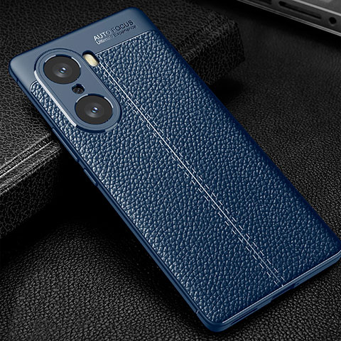 Funda Silicona Goma de Cuero Carcasa WL1 para Huawei Honor 60 5G Azul