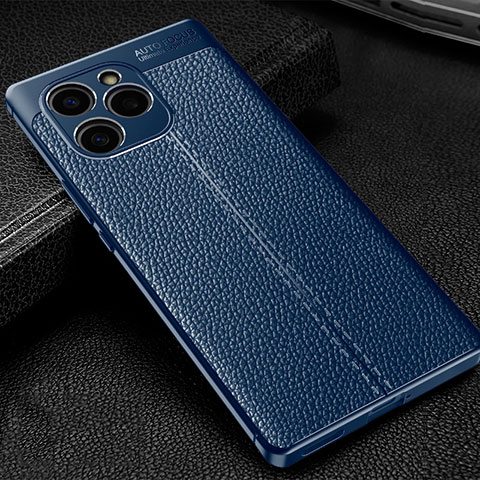 Funda Silicona Goma de Cuero Carcasa WL1 para Huawei Honor 60 SE 5G Azul