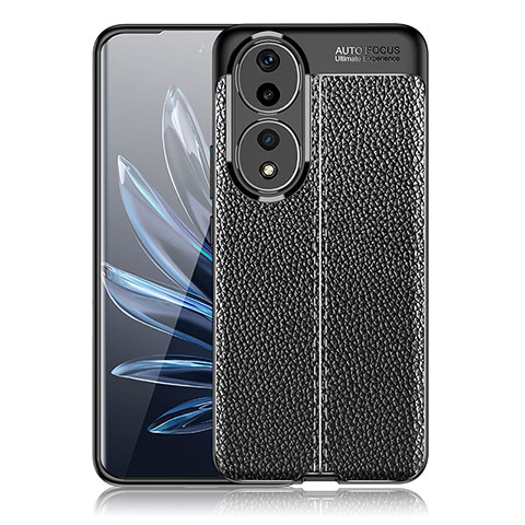 Funda Silicona Goma de Cuero Carcasa WL1 para Huawei Honor 90 5G Negro