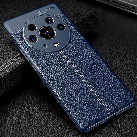 Funda Silicona Goma de Cuero Carcasa WL1 para Huawei Honor Magic3 Pro 5G Azul