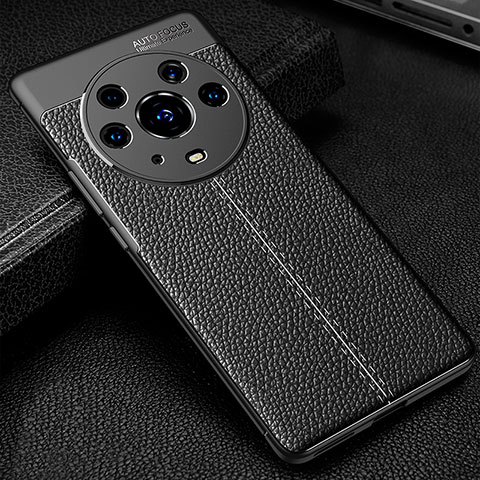 Funda Silicona Goma de Cuero Carcasa WL1 para Huawei Honor Magic3 Pro 5G Negro