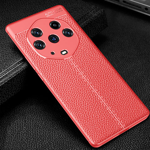 Funda Silicona Goma de Cuero Carcasa WL1 para Huawei Honor Magic3 Pro+ Plus 5G Rojo