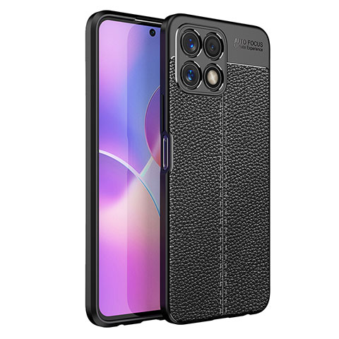 Funda Silicona Goma de Cuero Carcasa WL1 para Huawei Honor X30i Negro