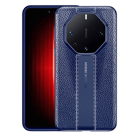 Funda Silicona Goma de Cuero Carcasa WL1 para Huawei Mate 60 RS Ultimate Azul