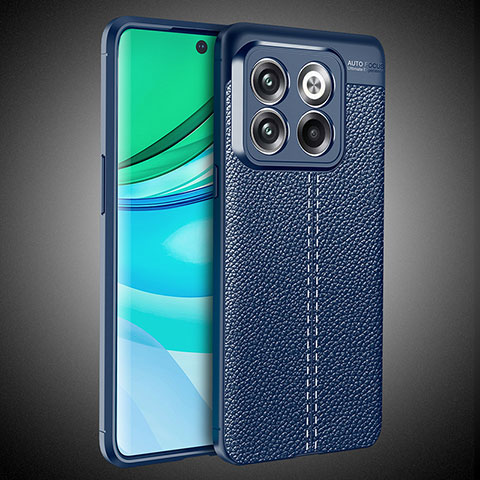 Funda Silicona Goma de Cuero Carcasa WL1 para OnePlus 10T 5G Azul