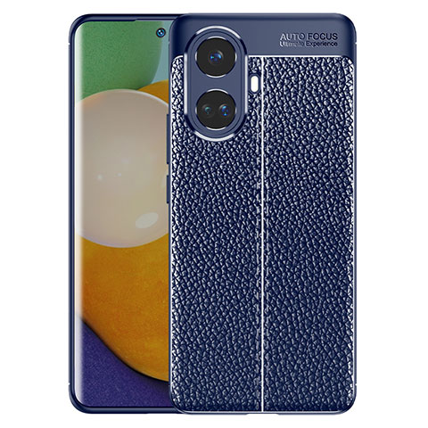 Funda Silicona Goma de Cuero Carcasa WL1 para Realme 10 Pro+ Plus 5G Azul