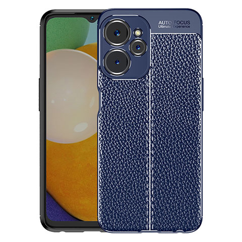 Funda Silicona Goma de Cuero Carcasa WL1 para Realme 9i 5G Azul