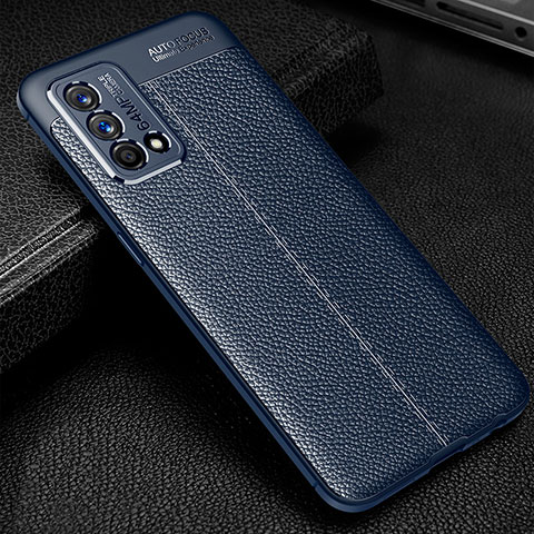 Funda Silicona Goma de Cuero Carcasa WL1 para Realme GT Master 5G Azul