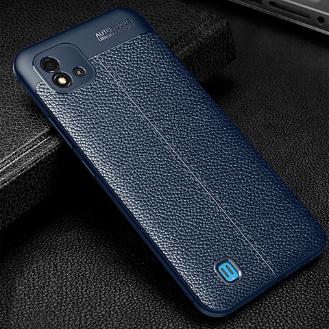 Funda Silicona Goma de Cuero Carcasa WL1 para Realme Narzo 50i Azul