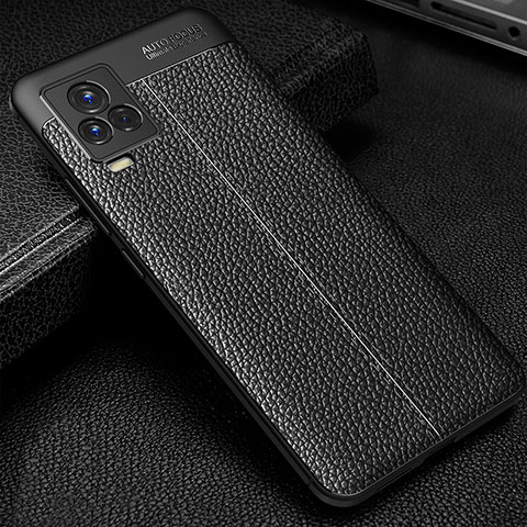 Funda Silicona Goma de Cuero Carcasa WL1 para Vivo iQOO 7 Legend 5G Negro