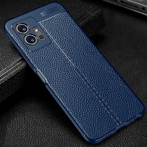 Funda Silicona Goma de Cuero Carcasa WL1 para Vivo T1 5G India Azul