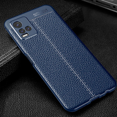 Funda Silicona Goma de Cuero Carcasa WL1 para Vivo Y21a Azul