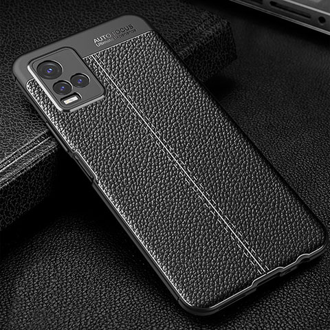 Funda Silicona Goma de Cuero Carcasa WL1 para Vivo Y21G Negro