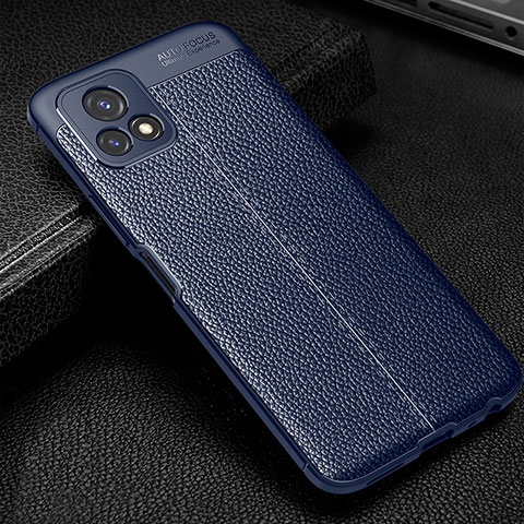 Funda Silicona Goma de Cuero Carcasa WL1 para Vivo Y31s 5G Azul