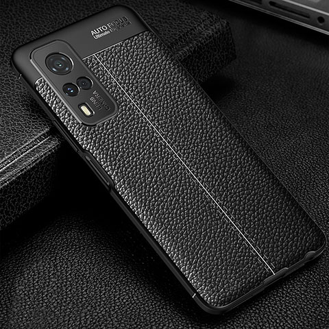 Funda Silicona Goma de Cuero Carcasa WL1 para Vivo Y51A Negro