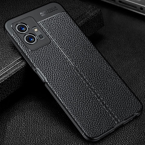 Funda Silicona Goma de Cuero Carcasa WL1 para Vivo Y55 5G Negro