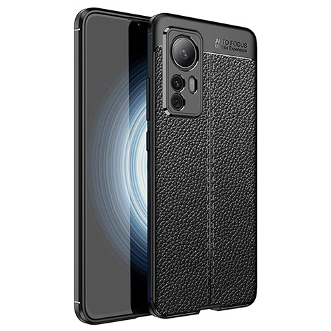 Funda Silicona Goma de Cuero Carcasa WL1 para Xiaomi Mi 12T Pro 5G Negro