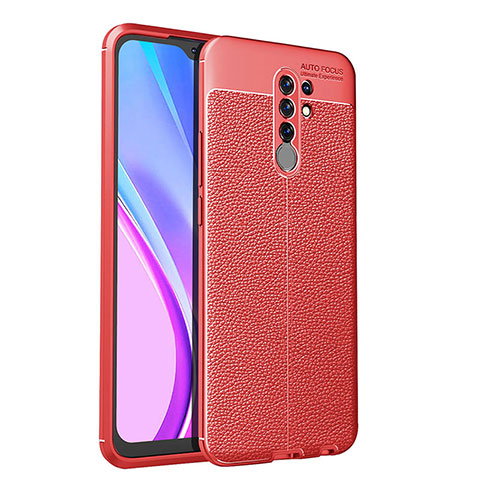 Funda Silicona Goma de Cuero Carcasa WL1 para Xiaomi Poco M2 Rojo