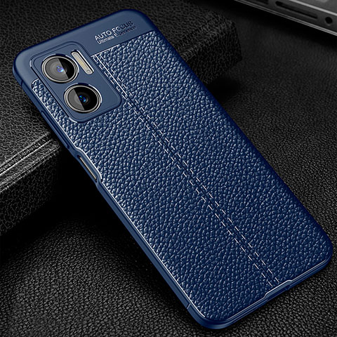 Funda Silicona Goma de Cuero Carcasa WL1 para Xiaomi Redmi 10 5G Azul