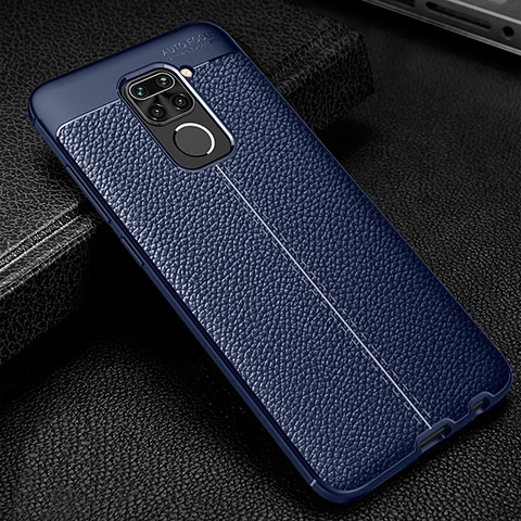 Funda Silicona Goma de Cuero Carcasa WL1 para Xiaomi Redmi 10X 4G Azul