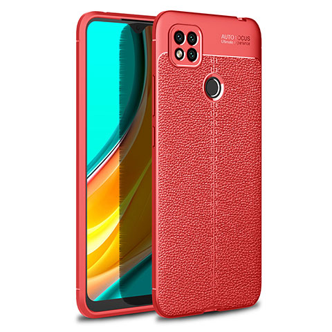 Funda Silicona Goma de Cuero Carcasa WL1 para Xiaomi Redmi 9 Activ Rojo