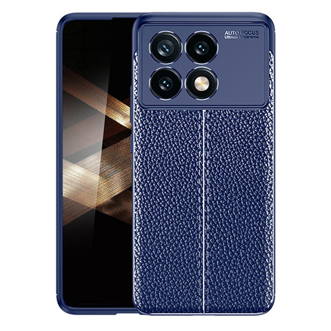 Funda Silicona Goma de Cuero Carcasa WL1 para Xiaomi Redmi K70 Pro 5G Azul