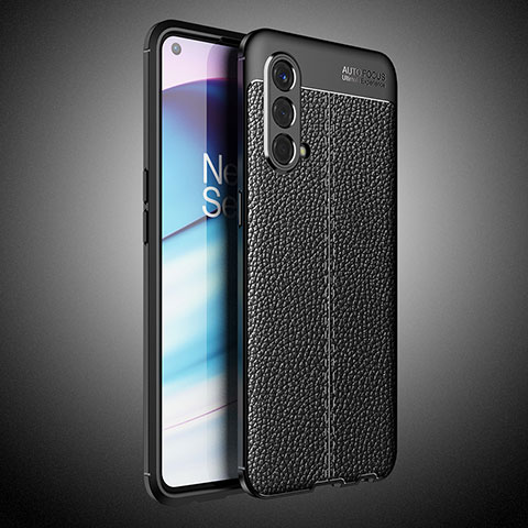 Funda Silicona Goma de Cuero Carcasa WL2 para OnePlus Nord CE 5G Negro