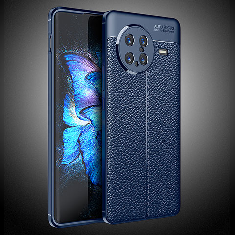 Funda Silicona Goma de Cuero Carcasa WL2 para Vivo X Note Azul